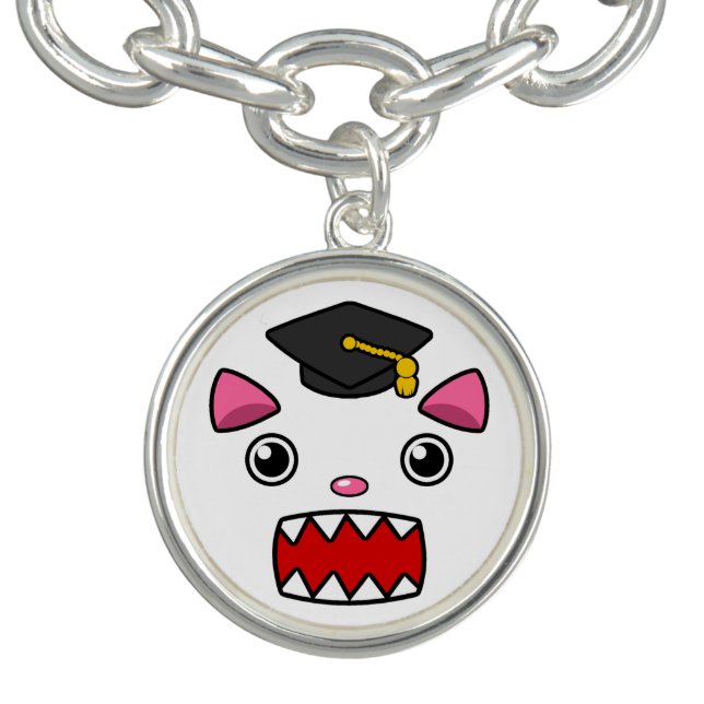 Excited Graduation Cat Bracelet (Design)