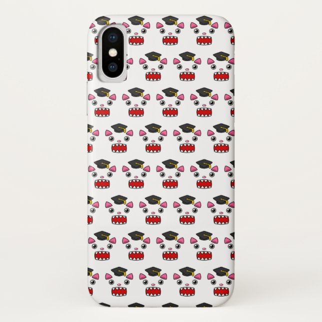 Excited Graduation Cat Case-Mate iPhone Case (Back)