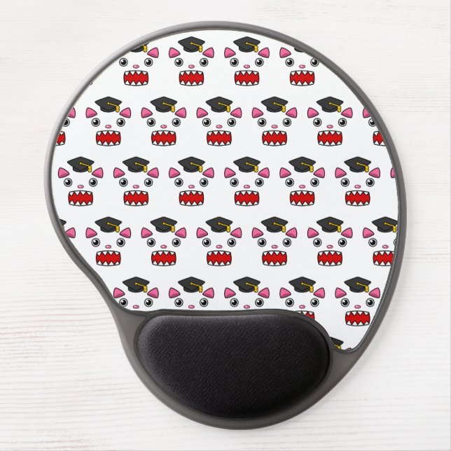 Excited Graduation Cat Gel Mouse Pad (Front)