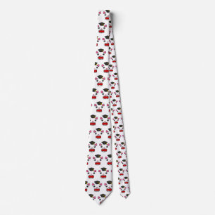 Excited Graduation Cat Neck Tie