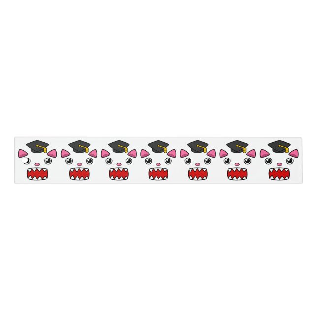Excited Graduation Cat Ruler (Front)