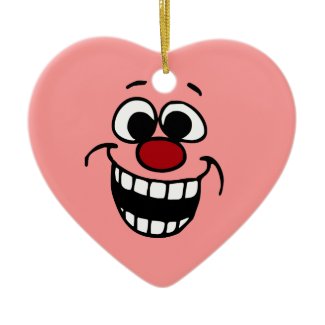 Excited Heart Ornament for Balloons or Flowers ornament