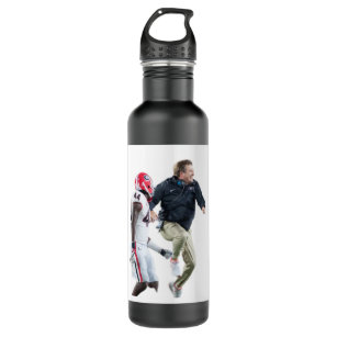 excited kirby uga button  Graphic  Stainless Steel Water Bottle