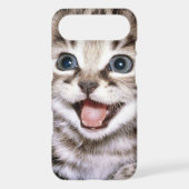 Excited kitten IPhone Case (Back)