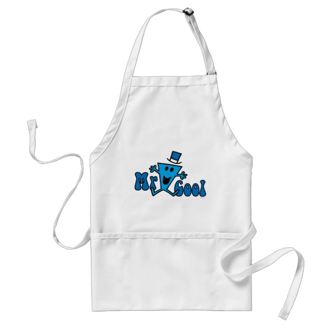 Excited Mr. Cool Jumping For Joy Adult Apron (Front)