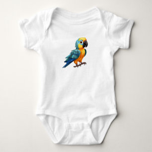 Excited Parrot Baby Bodysuit