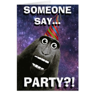 Excited Party Monkey