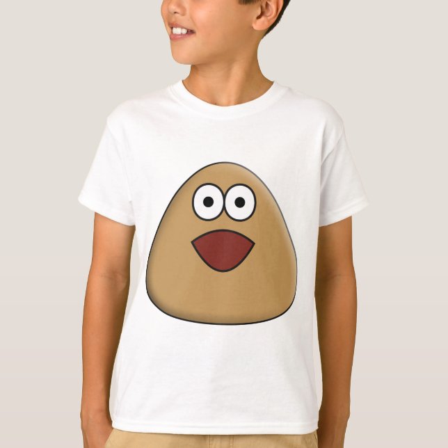 Excited Pou - Kids T-Shirt  (Front)