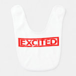 Excited Stamp Baby Bib