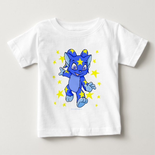 Excited Starry Acara with star burst Baby T-Shirt (Front)