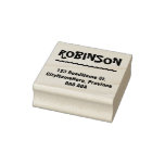 [ Thumbnail: Exciting and Playful Mailing Address Rubber Stamp ]
