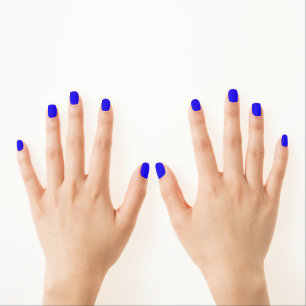 Exciting Blue Minx Nail Art