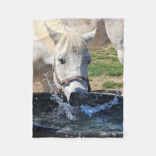 Exciting Bucket water play Fleece Blanket