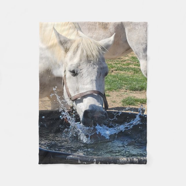Exciting Bucket water play Fleece Blanket (Front)