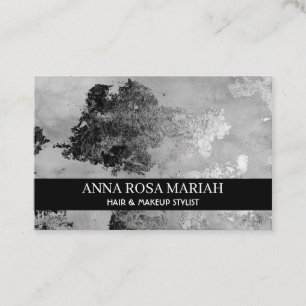* Exciting Gray Abstract Watercolor Black Silver Business Card
