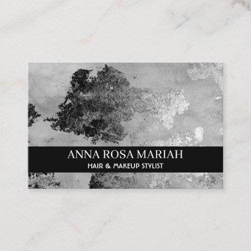  Exciting Gray Abstract Watercolor Black Silver Business Card