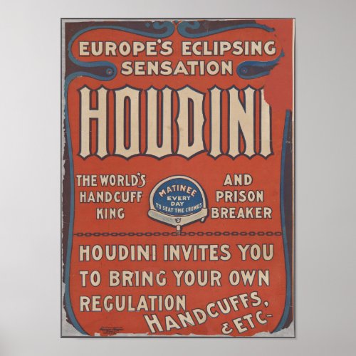 Exciting Houdini Poster