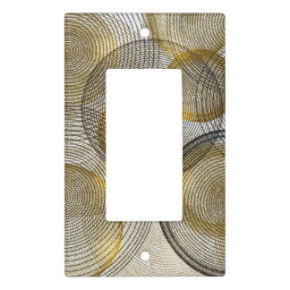 exciting interwoven gold ,silver and black  light switch cover