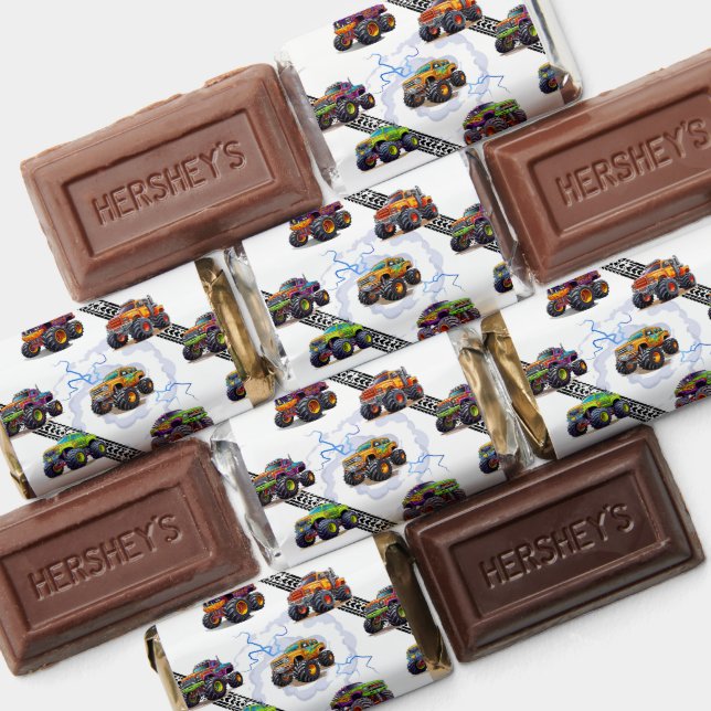 Exciting Kids Monster Truck Pattern Hershey's Miniatures (Assorted)