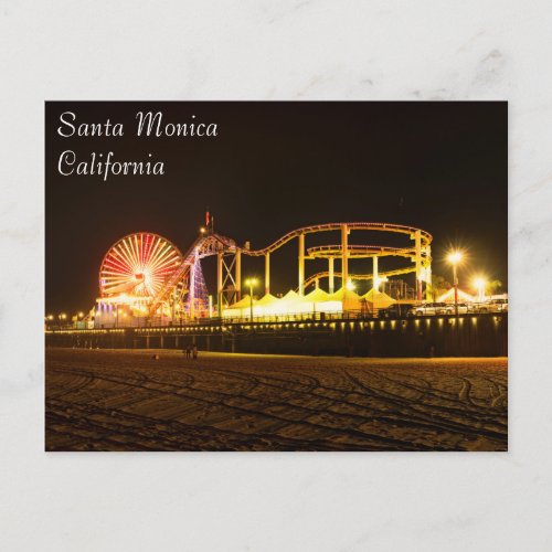 Exciting Santa Monica Beach Postcard