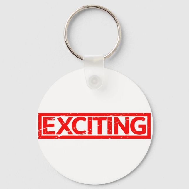Exciting Stamp Keychain (Front)