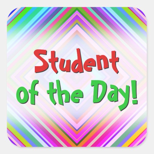 exciting-student-of-the-day-sticker-zazzle
