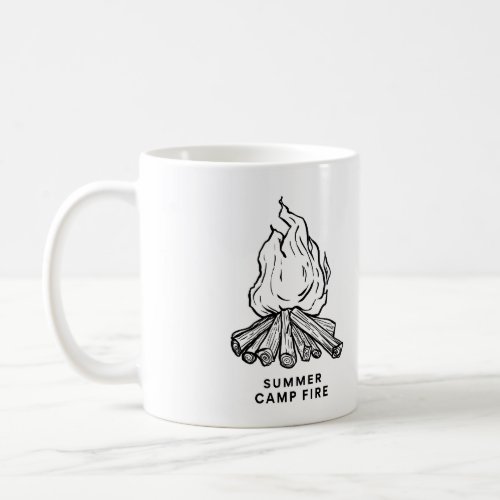 Exciting Summer Woodfire at Mags Camp Coffee Mug