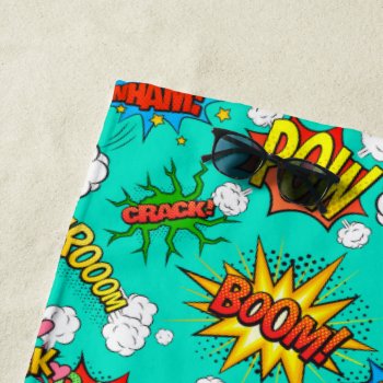 Exclamation! Beach Towel by marainey1 at Zazzle