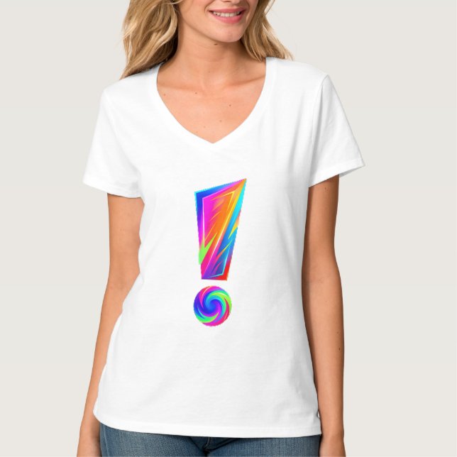 Exclamation Front Question Back Graphic Tee (Front)