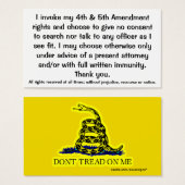 Exclamation of Constitutional Rights Cards (Front & Back)