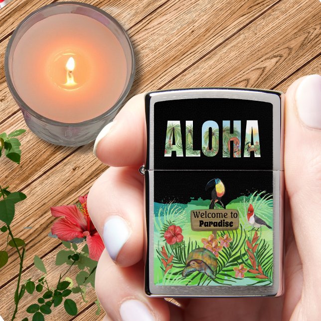  Exclusive Aloha Tropical Paradise Zippo Lighter (Exclusive Aloha Tropical Paradise Zippo Lighter)