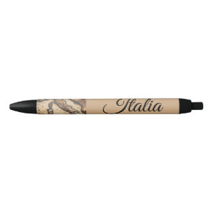 Exclusive Antique Italy Map Design Pen