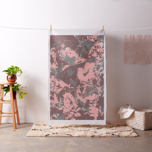 Exclusive Brown Pink Pattern Fabric (In Situ)