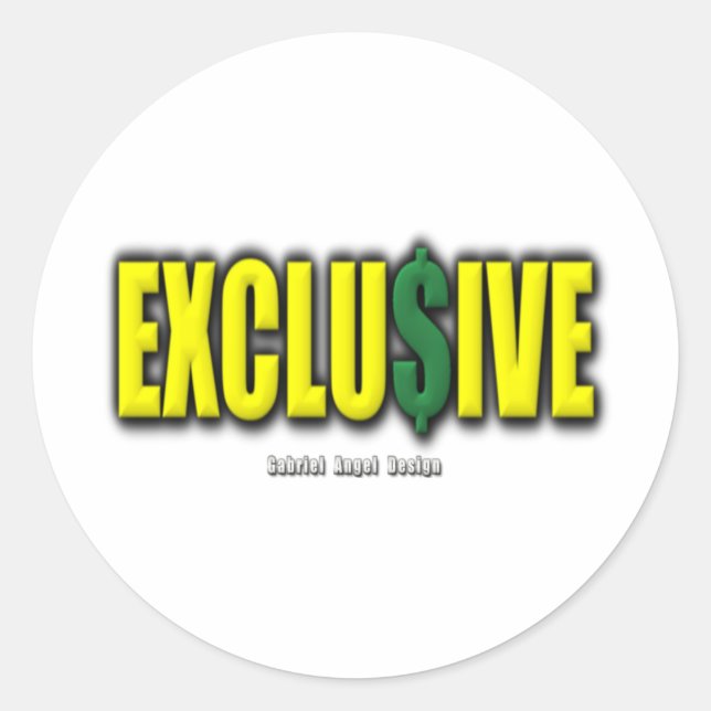 Exclusive Classic Round Sticker (Front)