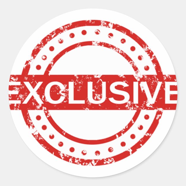 Exclusive Classic Round Sticker, Matte Sticker (Front)