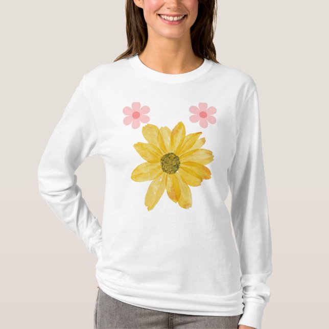 Exclusive Floral Art for Personalized T-Shirt (Front)