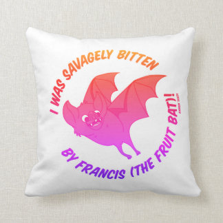 Exclusive Francis (the Fruit Bat) Throw Pillow