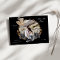 Exclusive Gold Black Floral Save the Date