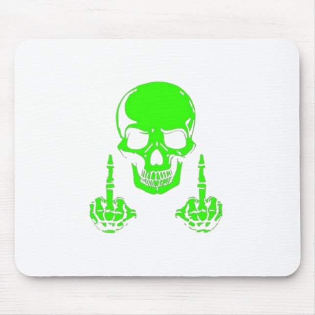 Exclusive green skull mousepad !! (Front)