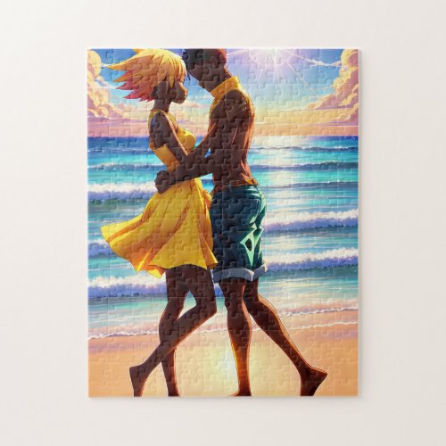 Exclusive Head Anime Couple Jigsaw Puzzle