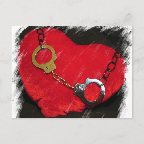 Exclusive In There With You Chained Heart Postcard