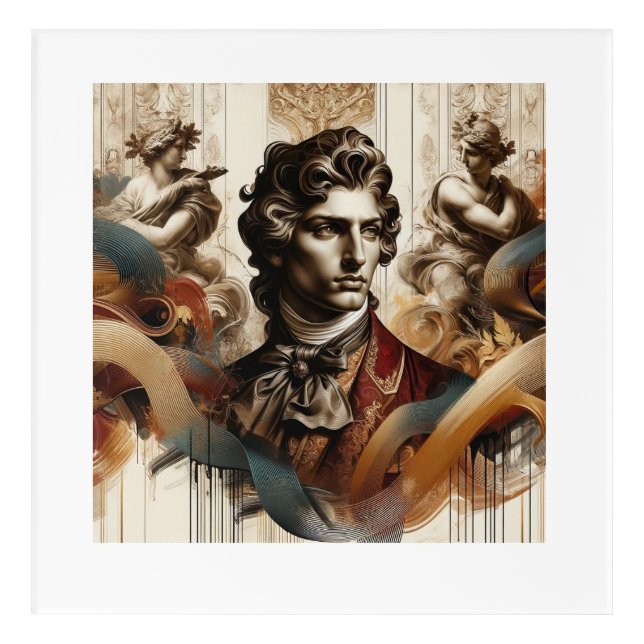 Exclusive Italian Portrait Art Design. (Front)