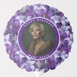 Exclusive Lilies Flower Spring Birthday` Balloon