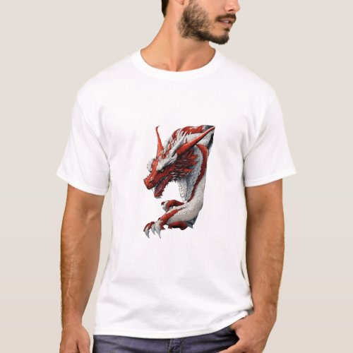 Exclusive Men T_Shirt with Majestic Dragon Design