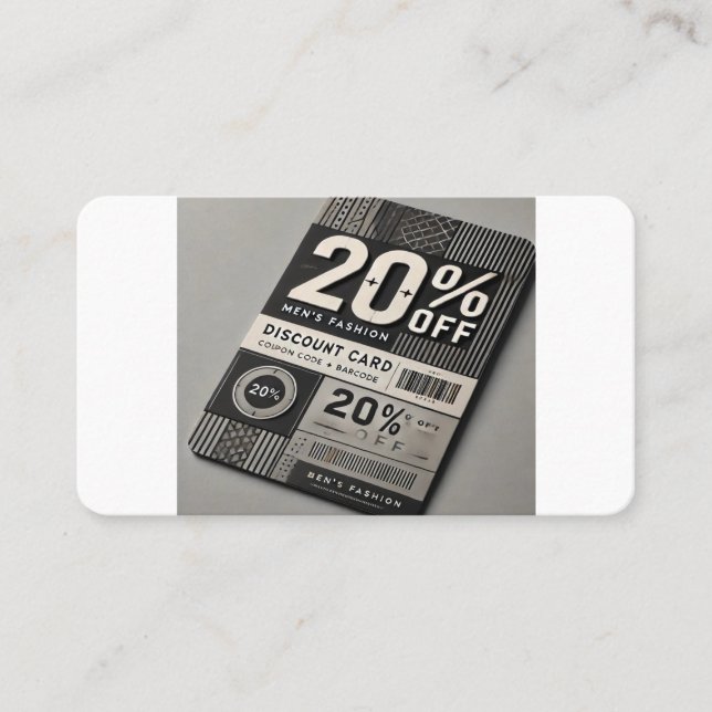 Exclusive Men's Fashion Store Discount Card – Save (Front)