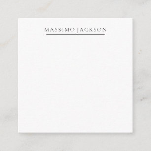 Exclusive Personal Classical Black White Enclosure Card