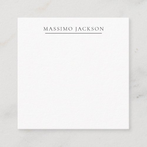 Exclusive Personal Classical Black White Enclosure Card