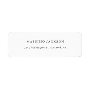 Exclusive Personal Classical Black White Label