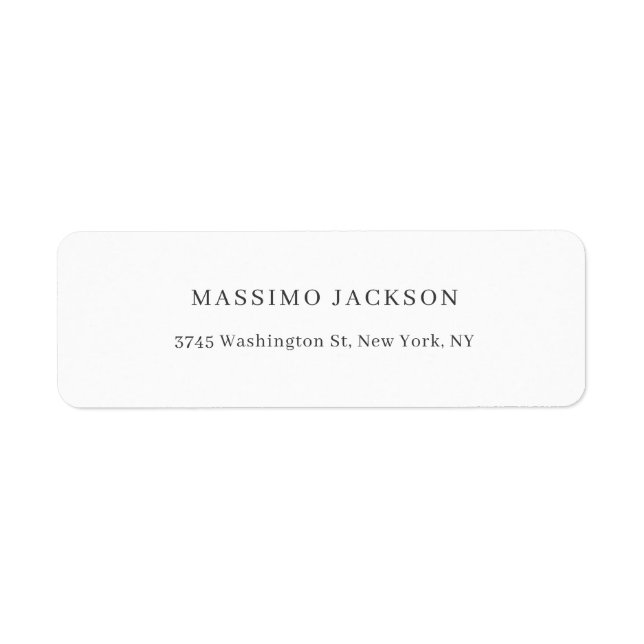 Exclusive Personal Classical Black White Label (Front)