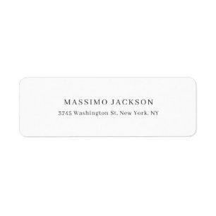 Exclusive Personal Classical Black White Label